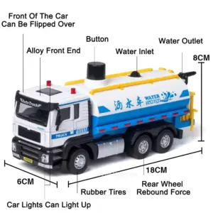 Diecast Sanitation Truck Model with Functional Lights 11 S4601e6ff90974825a7d6ba0622e3b061S