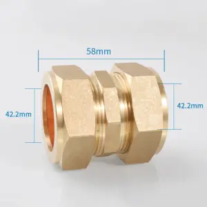 Brass Compression Union Fitting 6-42mm 15 S4627df51c9004aa68590e2d052133f213