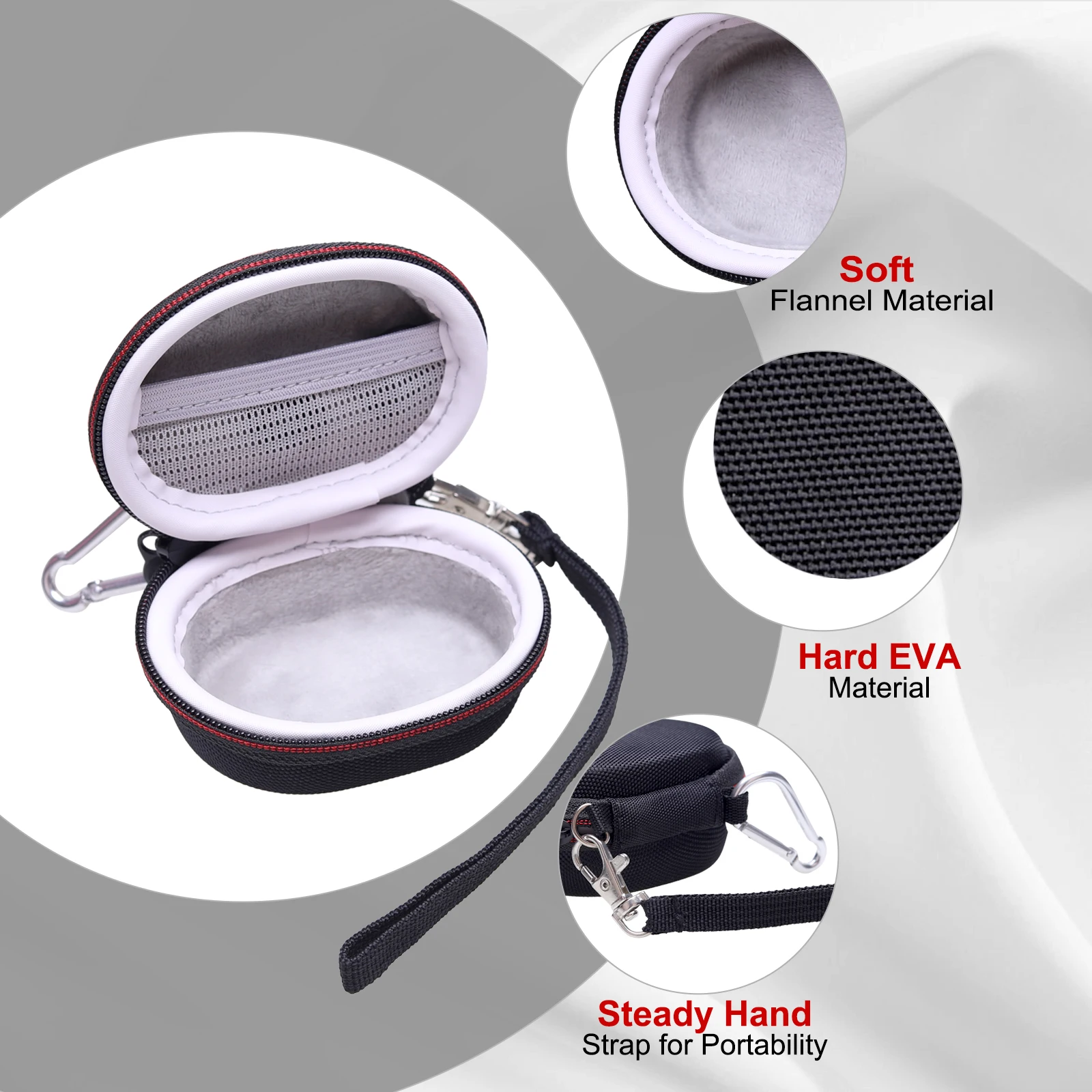 Dark Grey Earbuds Case for Soundcore Liberty 3 Pro 5 Dark Grey Earbuds Case for Soundcore Liberty 3 Pro - Image 5