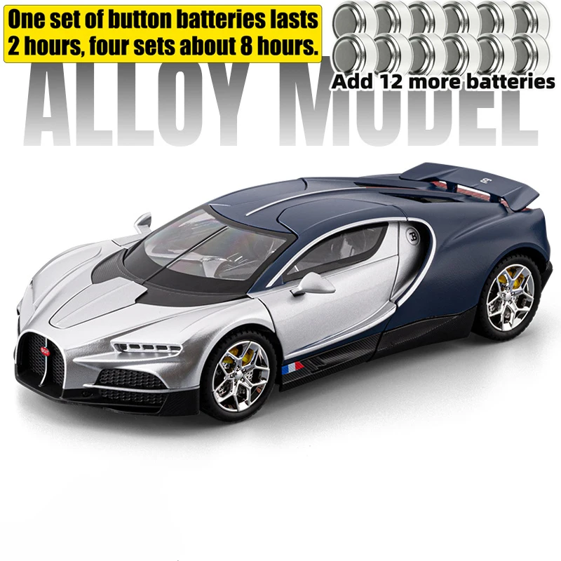 1:24 Scale Supercar Diecast Model with Light & Sound 13 1:24 Scale Supercar Diecast Model with Light & Sound - Image 13