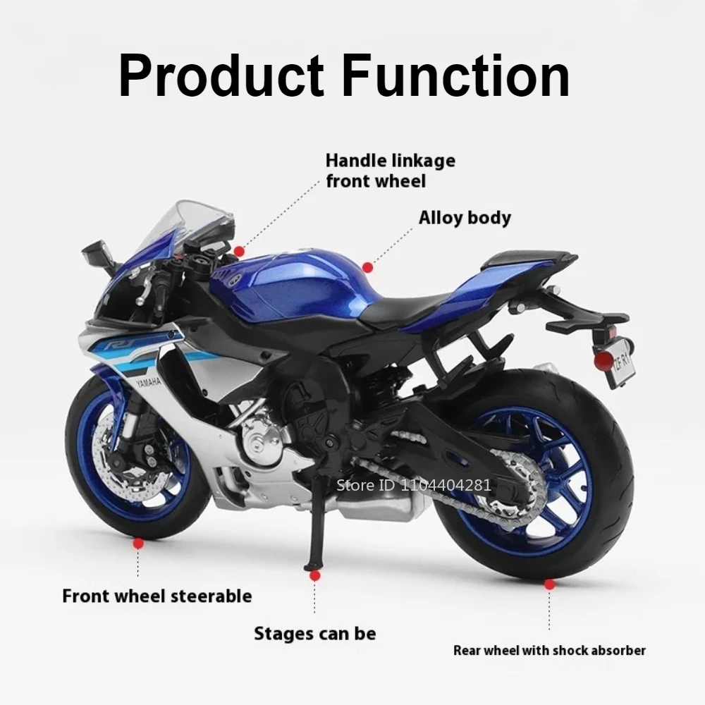 1:12 Yamaha R1 Motorcycle Model Collection 2 1:12 Yamaha R1 Motorcycle Model Collection - Image 2