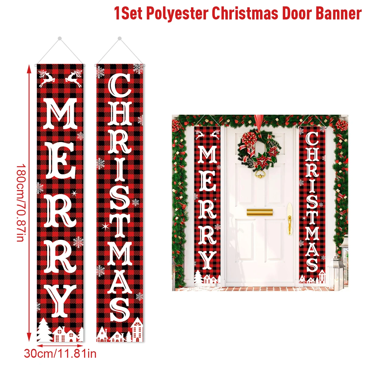 Festive Christmas Door Banner Set for 2024 13 Festive Christmas Door Banner Set for 2024 - Image 13