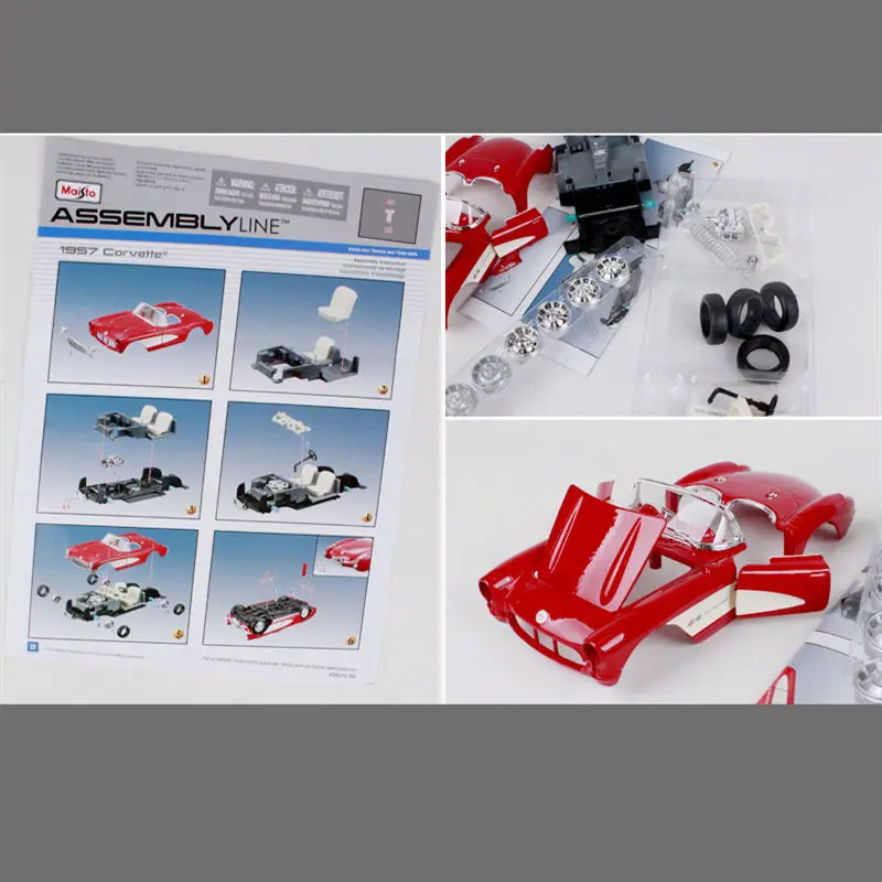 1957 Chevrolet Corvette 1:24 Diecast Model 5 1957 Chevrolet Corvette 1:24 Diecast Model - Image 5