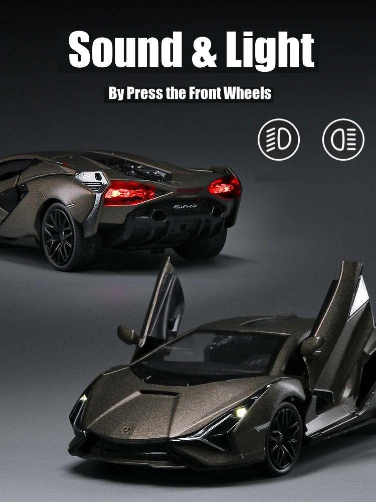1:32 Lamborghini Sian FKP 37 Diecast Model 6 1:32 Lamborghini Sian FKP 37 Diecast Model - Image 6