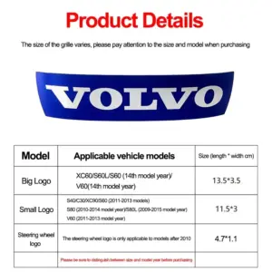 Volvo Badge Emblem Set in Blue and Black 14 S485cb554873b4d12a38336884a265ba88 5