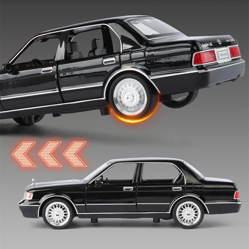 1:32 Scale Toyota Crown S130 Diecast Model with Sound and Lights 4 1:32 Scale Toyota Crown S130 Diecast Model with Sound and Lights - Image 4