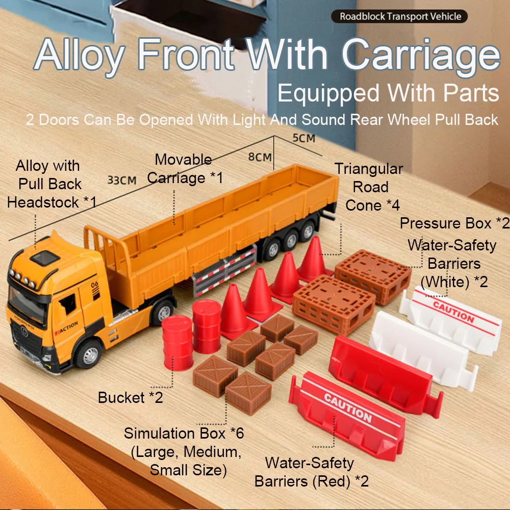 1:32 Alloy Freight Transport Truck Model 9 1:32 Alloy Freight Transport Truck Model - Image 9