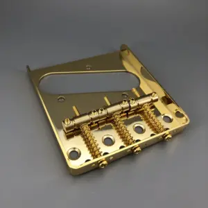 Gold Vintage Tele Guitar Bridge