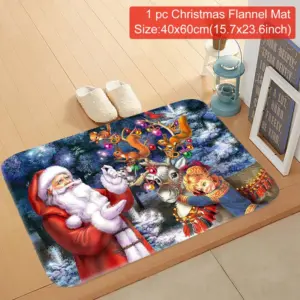 Festive Santa Christmas Door Mat 30x20x5 cm 43 S490beee7fe484ffc9cd5dd9d68d0063c6
