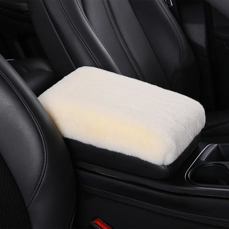 Plush Winter Car Armrest Cover 30x20 cm 6 Plush Winter Car Armrest Cover 30x20 cm - Image 6