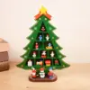 Festive Wooden Christmas Tree Ornament