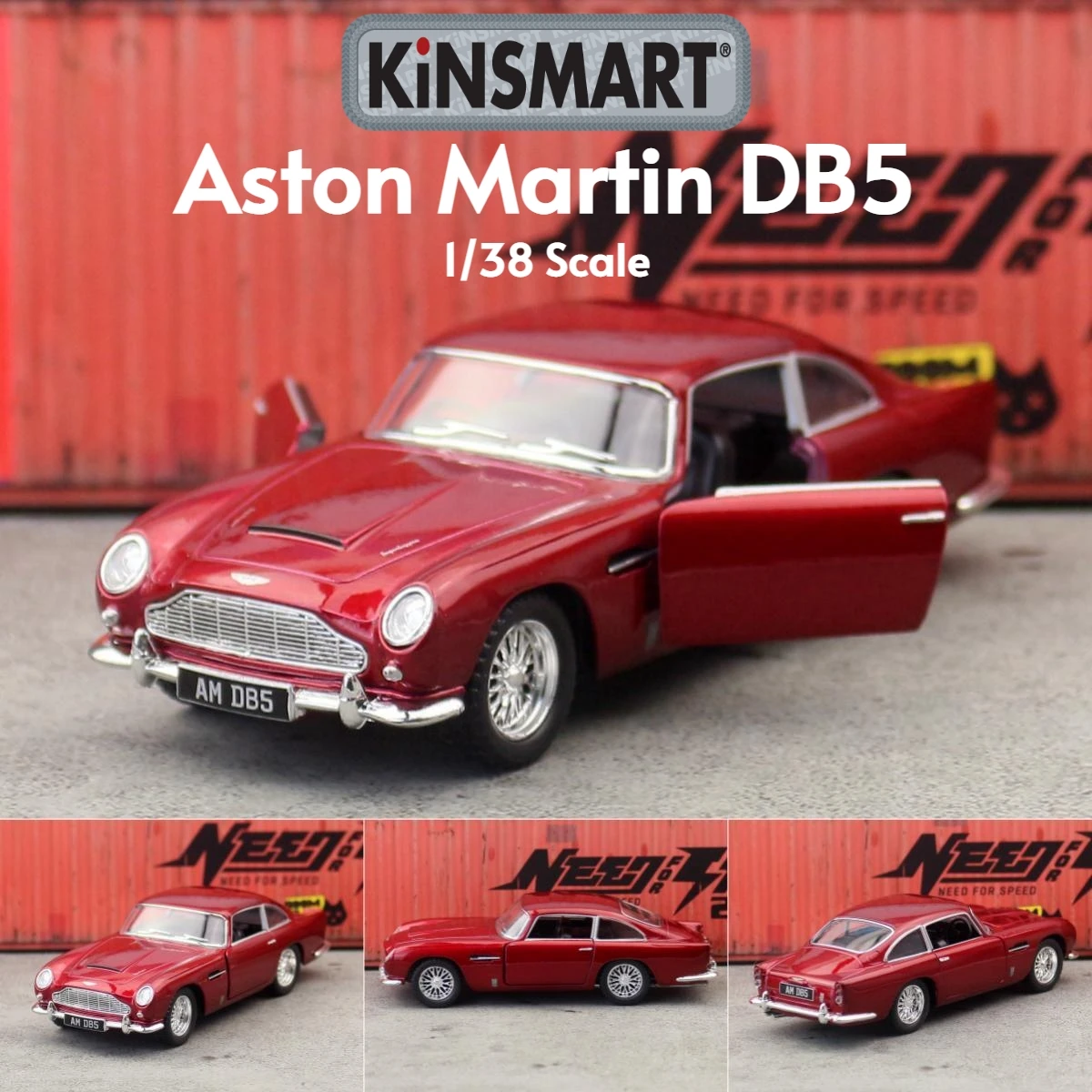 Silver Aston Martin DB5 Diecast Model 1:43 Scale 9 Silver Aston Martin DB5 Diecast Model 1:43 Scale - Image 9
