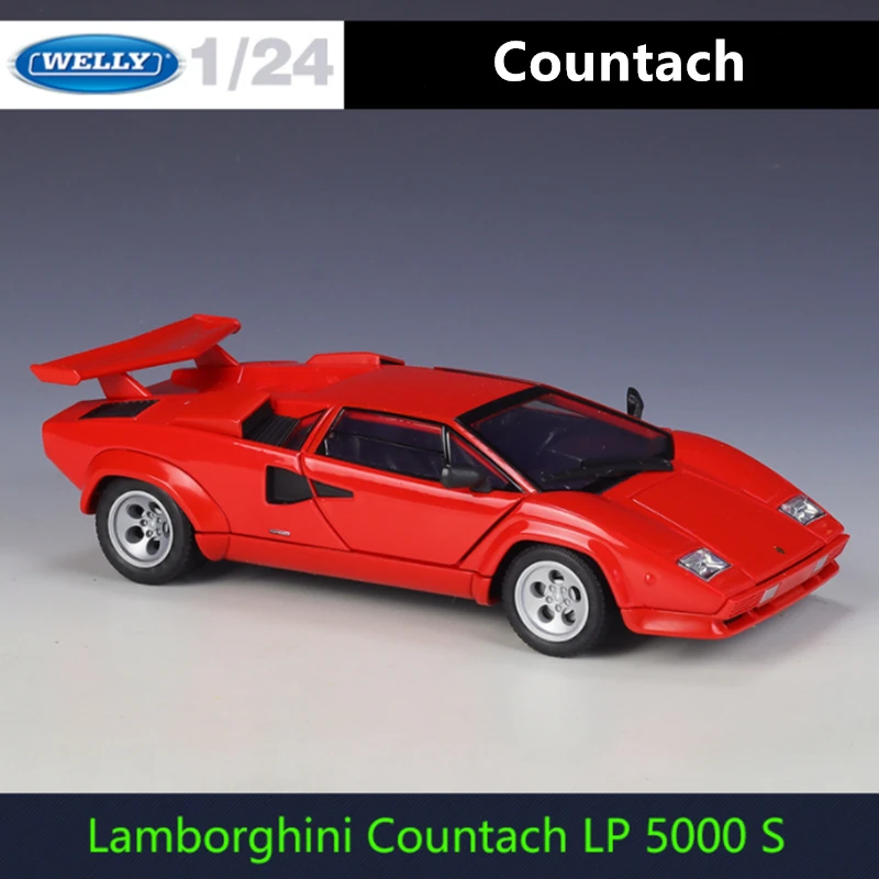 Yellow Lamborghini Countach LP5000s Diecast Model 6 Yellow Lamborghini Countach LP5000s Diecast Model - Image 6