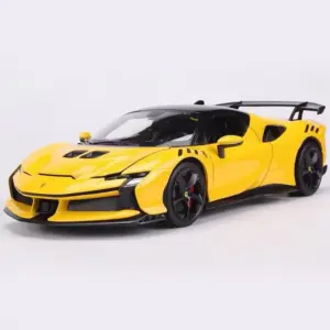 Yellow Ferrari SF90XX Stradale Diecast Model 1:24 Scale 15 S4a138d9af55049fbb5a55f672d8f6bf9v