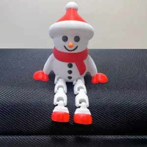 Festive Snowman and Elk Christmas Ornament 11 S4a25a2efe05e48eaa9c2398058b492c7v