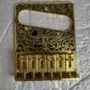 Golden Ornate Guitar Bridge Plate for Telecaster