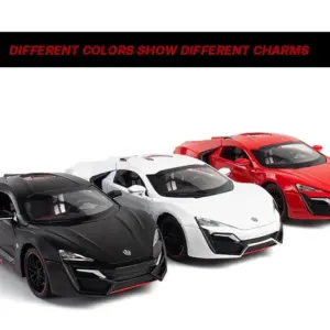 1:24 LYKAN Hypersport Diecast Model Car 17 S4a82c93222ba446ab163033c7486e8b17