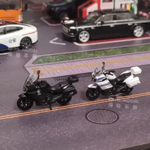 Police Motorcycle 1/64 Scale Alloy Model