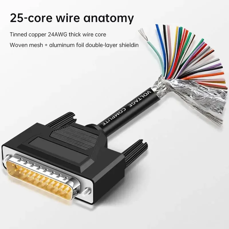 Black RS232 Connector Cable 0.5m-20m 5 Black RS232 Connector Cable 0.5m-20m - Image 5