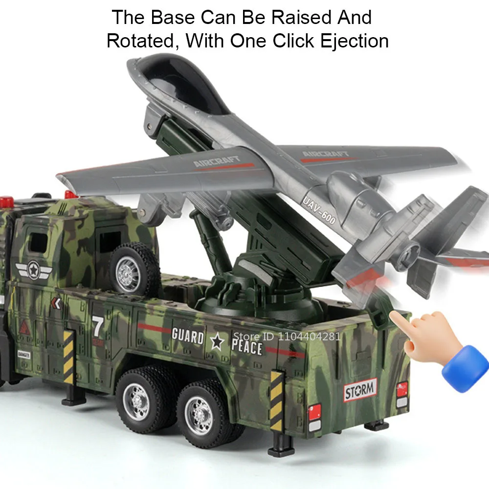 Military Drone Launch Vehicle Toy 1:32 Scale 5 Military Drone Launch Vehicle Toy 1:32 Scale - Image 5