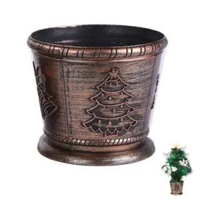 Festive 14cm Christmas Tree Stand in Coffee 9 S4af72574d32646bf93579df88cd1f9db6