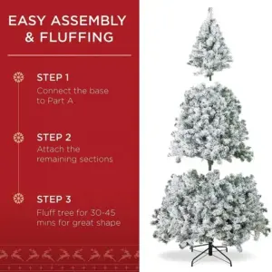 Frosted Snowy Flocked Christmas Tree 45cm 11 S4bf68ceb07f7478693cda76f8b3100c4m