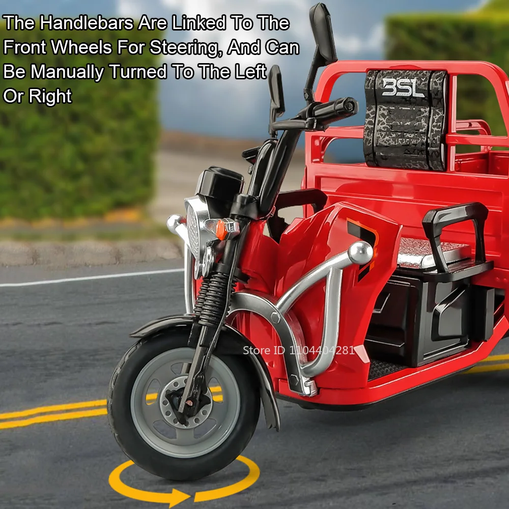 Vibrant Blue Electric Tricycle Model for Collectors 3 Vibrant Blue Electric Tricycle Model for Collectors - Image 3