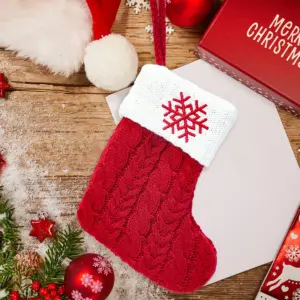 Festive Christmas Stocking with Letter Decor 39 S4cb945ba464a4f07a5bbbd1c804faa4bF 1