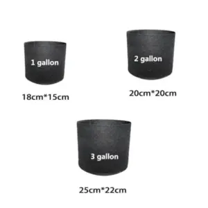 Black Minimalist Plant Grow Bags with Handles 15 S4d0a3c76f57c4712950bb7c944351f344