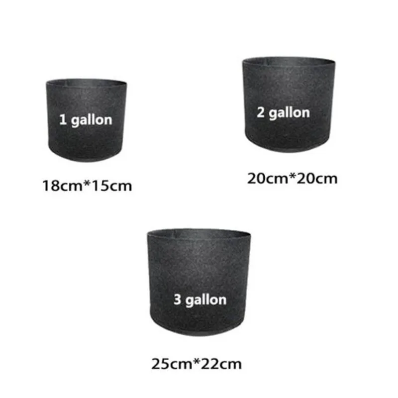 Black Minimalist Plant Grow Bags with Handles 6 Black Minimalist Plant Grow Bags with Handles - Image 6