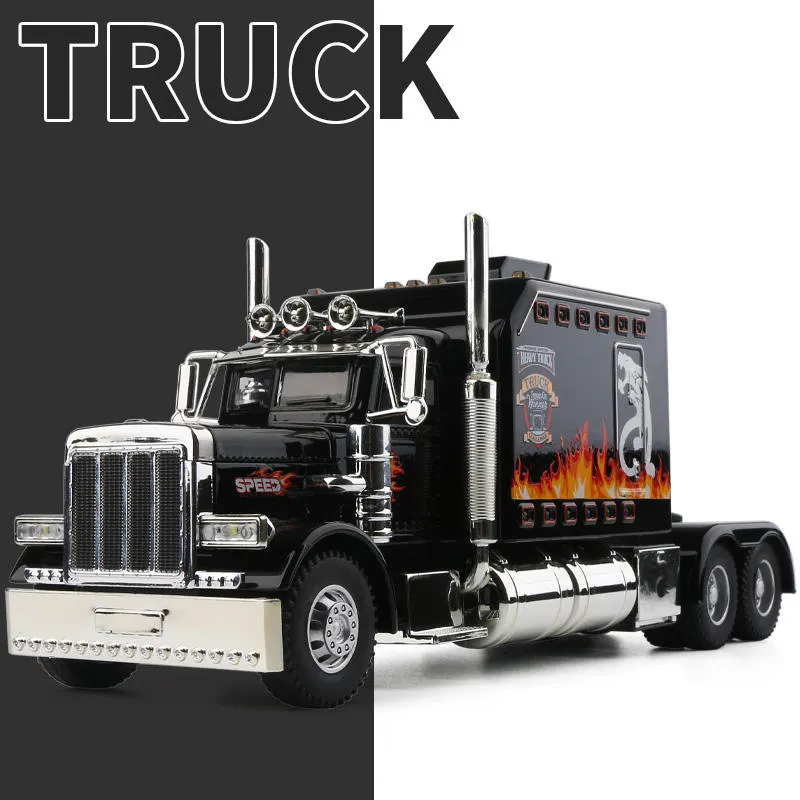 1:24 Alloy Truck Trailer Head Model 9 1:24 Alloy Truck Trailer Head Model - Image 9