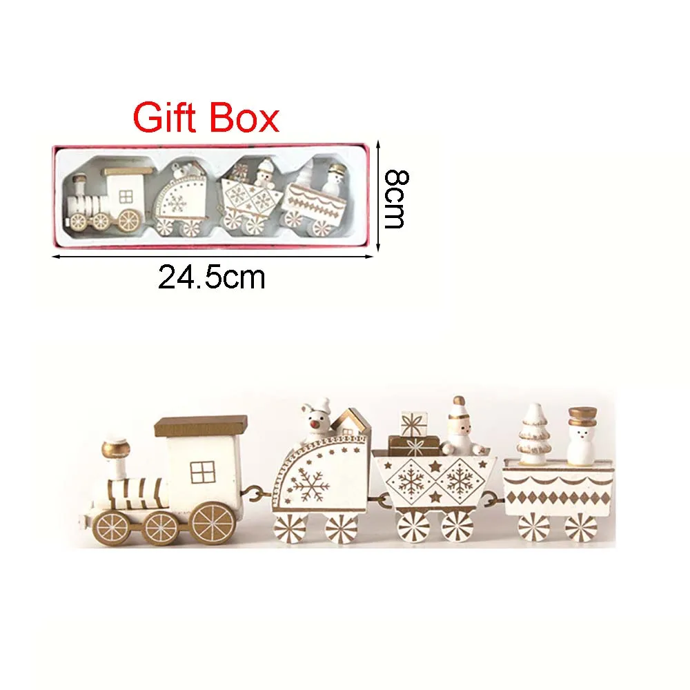 Festive Christmas Wooden Train Decoration Set 9 Festive Christmas Wooden Train Decoration Set - Image 9