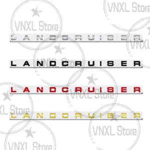 Land Cruiser 3D Metal Stickers Set