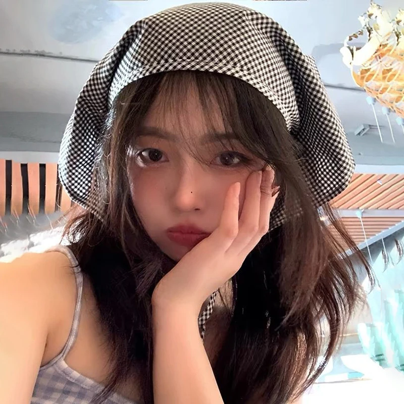 Bohemia Light Blue Checkered Headscarf 9 Bohemia Light Blue Checkered Headscarf - Image 9