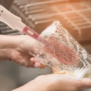 Silicone Baby Bottle Cleaning Set with Storage Stand 13 S4e8ceb70ac6c4da697eeef705da2d21ek 2