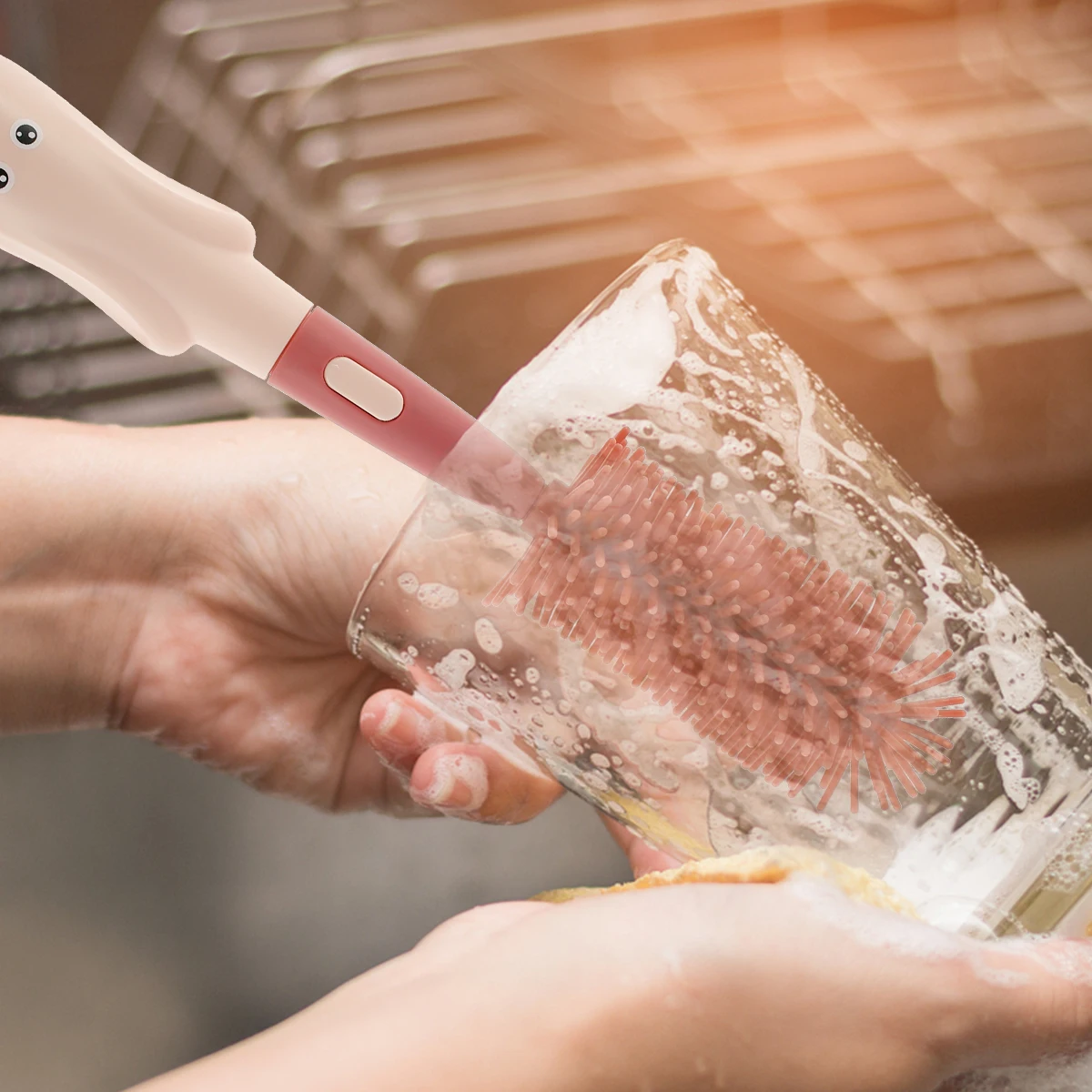 Silicone Baby Bottle Cleaning Set with Storage Stand 6 Silicone Baby Bottle Cleaning Set with Storage Stand - Image 6