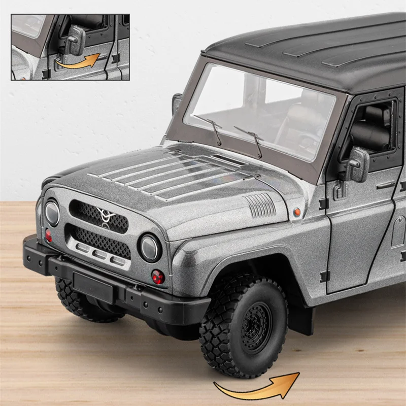 1/18 UAZ Hunter Diecast Model SUV 4 1/18 UAZ Hunter Diecast Model SUV - Image 4