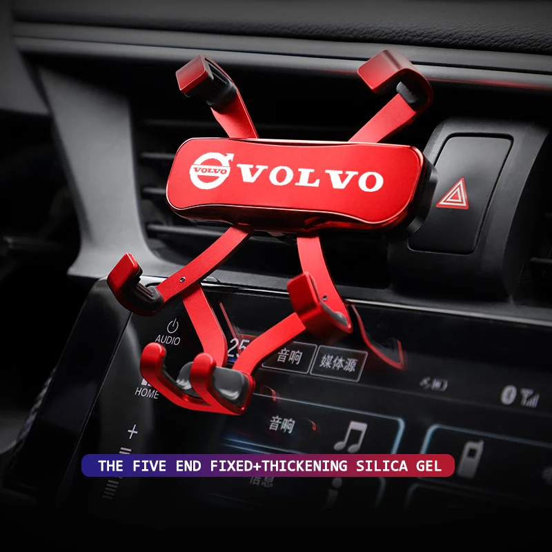 Red Finish Car Phone Holder with 360° Rotation 4 Red Finish Car Phone Holder with 360° Rotation - Image 4