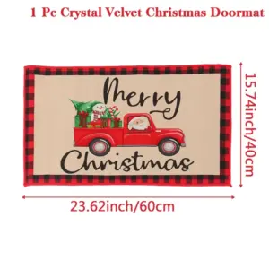 Festive Santa Christmas Door Mat 30x20x5 cm 38 S4f241c0ed7314610b848953da9e40438k