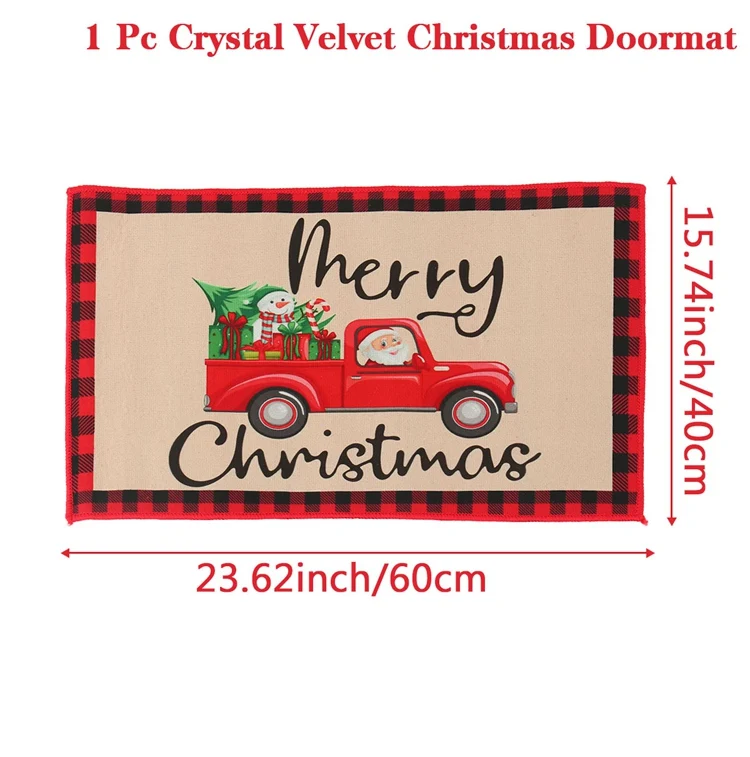 Festive Santa Christmas Door Mat 30x20x5 cm 14 Festive Santa Christmas Door Mat 30x20x5 cm - Image 14