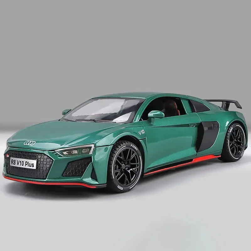Neon Green Audi R8 V10 Plus Model 1:24 Scale 8 Neon Green Audi R8 V10 Plus Model 1:24 Scale - Image 8