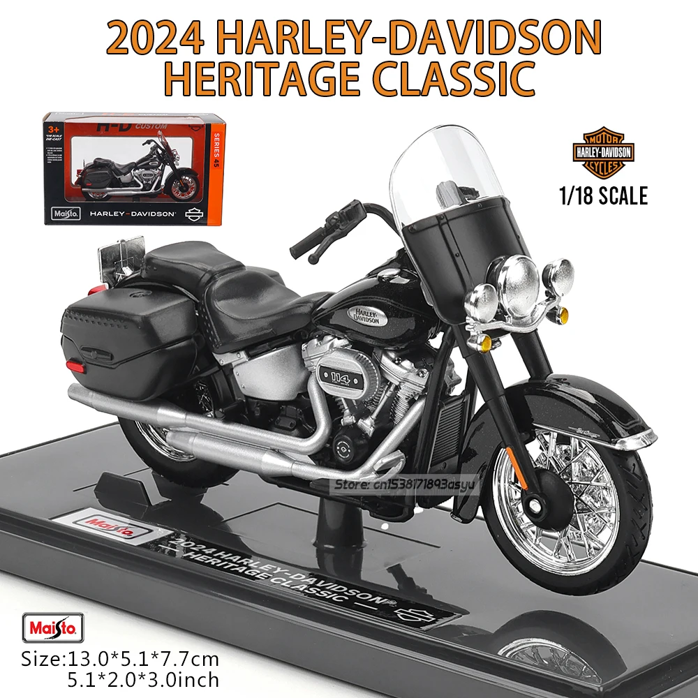 2024 Harley Davidson Heritage Classic Model 1:18 7 2024 Harley Davidson Heritage Classic Model 1:18 - Image 7