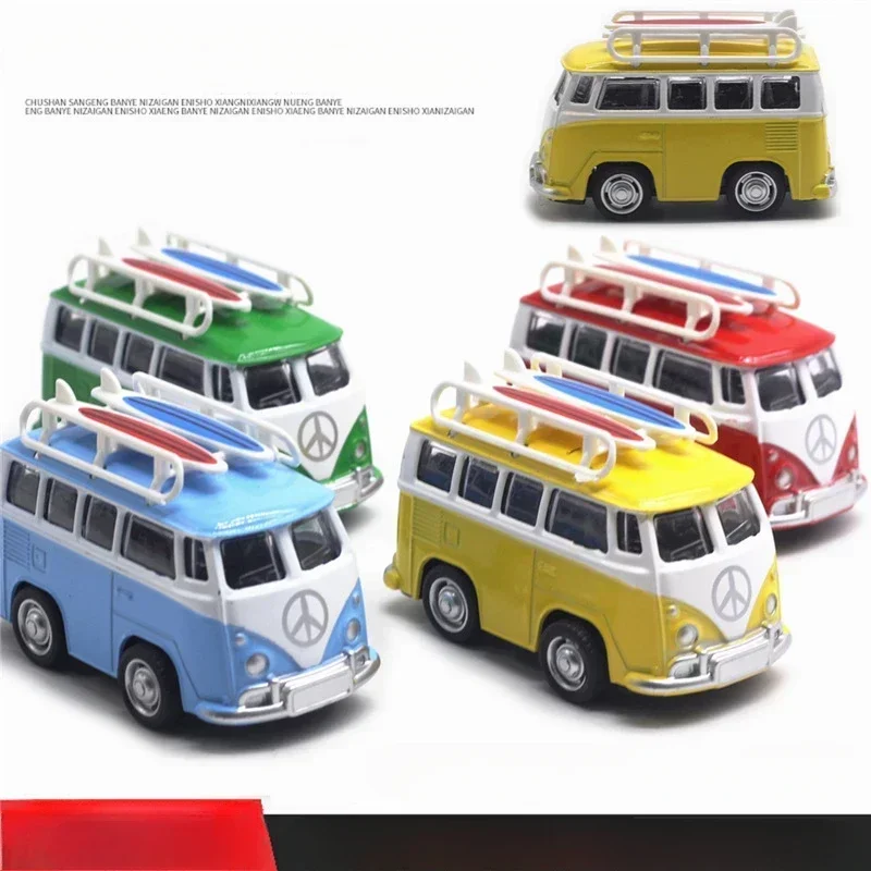 Diecast Alloy Cartoon Travel Bus Model 3 Diecast Alloy Cartoon Travel Bus Model - Image 3