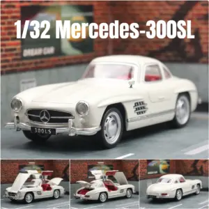 Mercedes-Benz 300SL 1:32 Diecast Model in White 18 S507f450cf5d3452d9ddaffe9cbbadc6fD