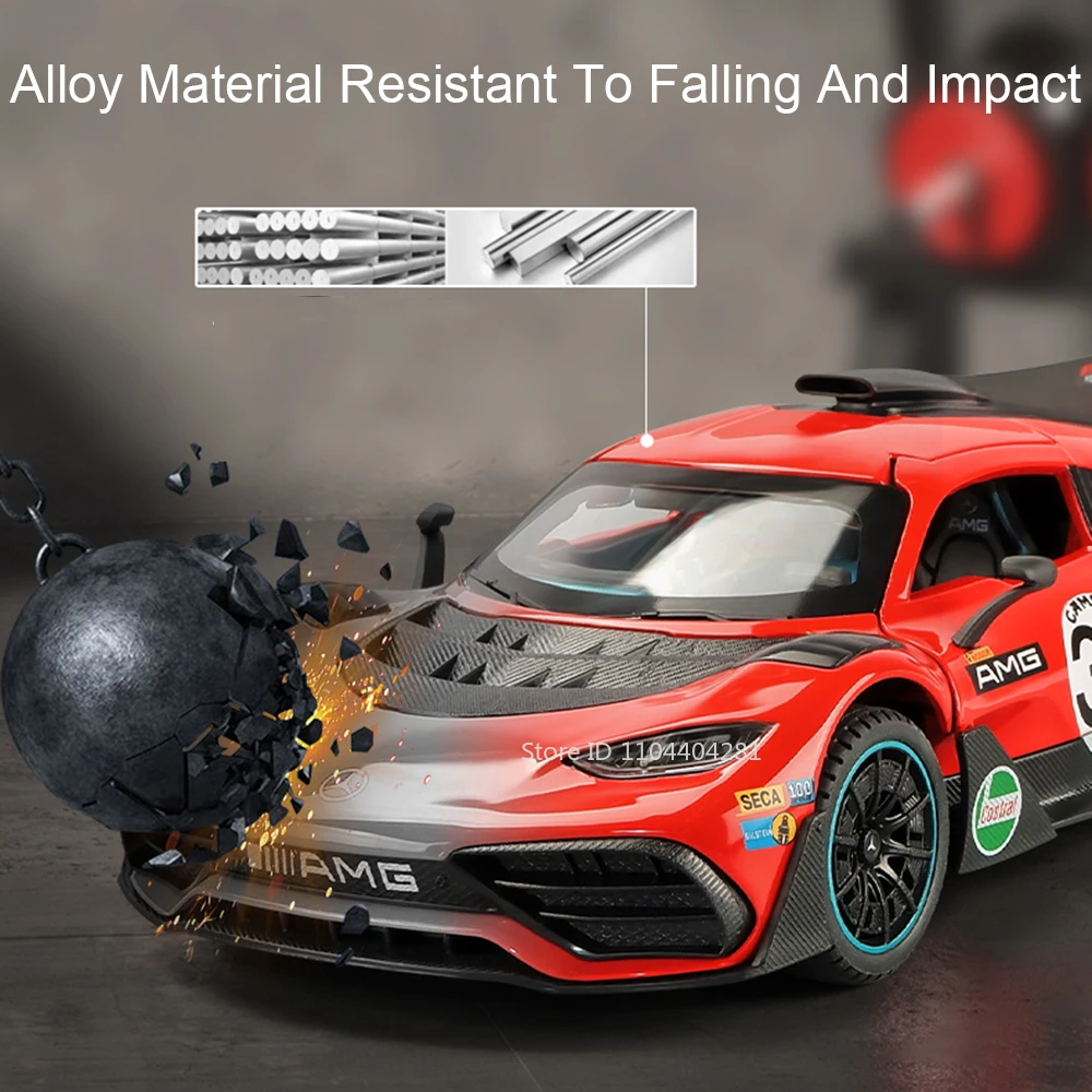 Red Alloy Sports Car Model 1:24 Scale 6 Red Alloy Sports Car Model 1:24 Scale - Image 6