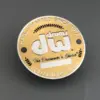 High-Quality Gold DW Drummer Badge Plate