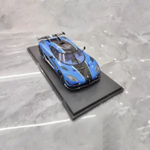Vibrant Blue 1/18 Resin Racing Car Model 10 S5154a9fbeb6e43fcb5953720a6f8abeaV
