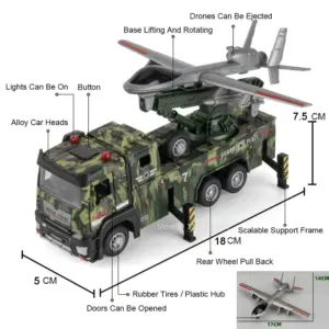 Military Drone Launch Vehicle Toy 1:32 Scale 9 S519376e843fd48e0b32b468c18d7c48b5