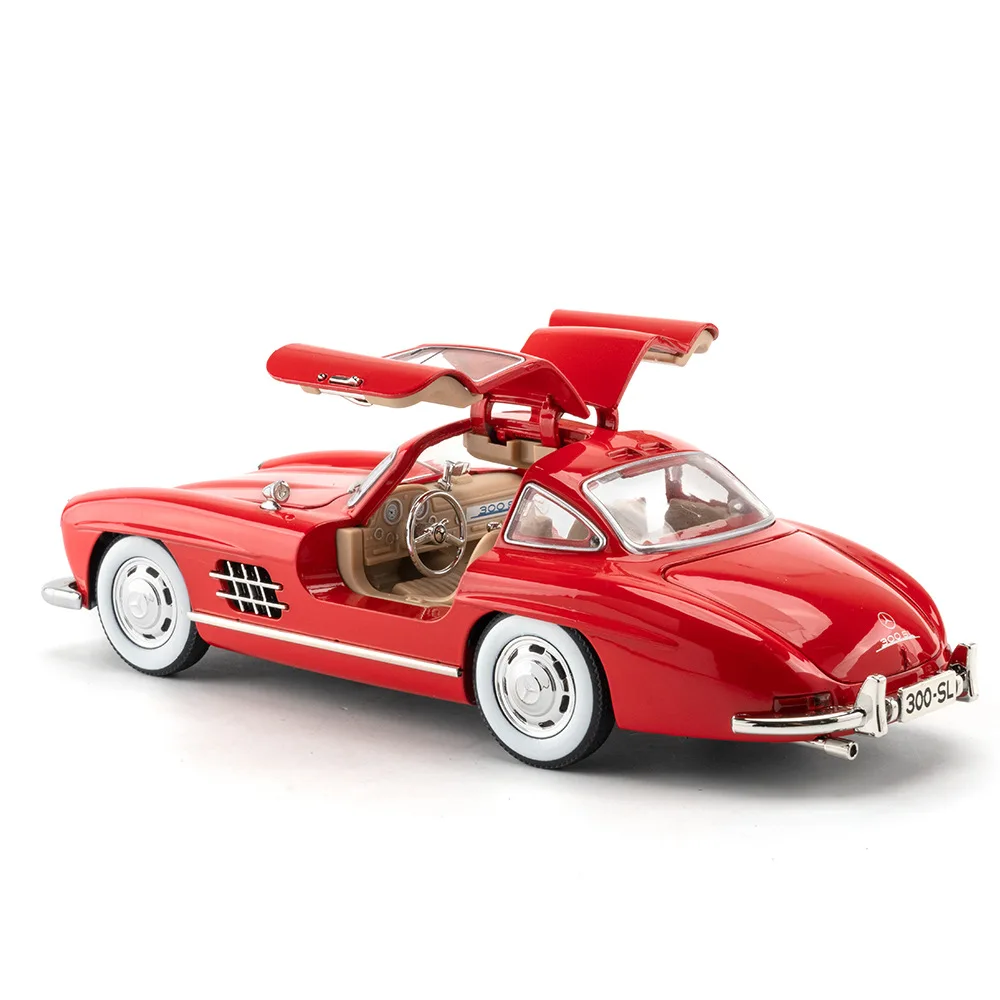 Mercedes-Benz 300SL Diecast Model 1:24 Scale Red 5 Mercedes-Benz 300SL Diecast Model 1:24 Scale Red - Image 5
