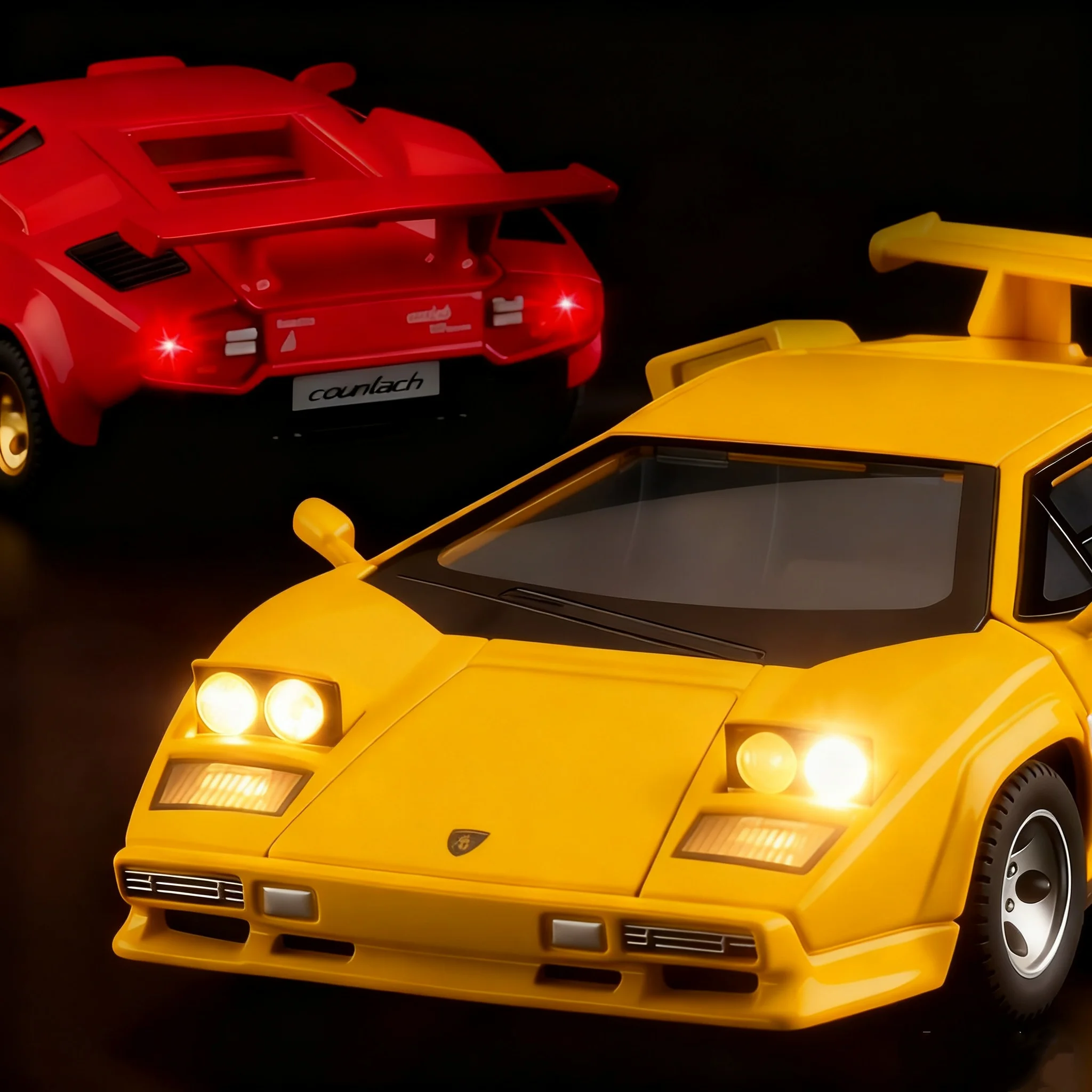 Red Lamborghini Countach LP500S 1:32 Scale Model 4 Red Lamborghini Countach LP500S 1:32 Scale Model - Image 4